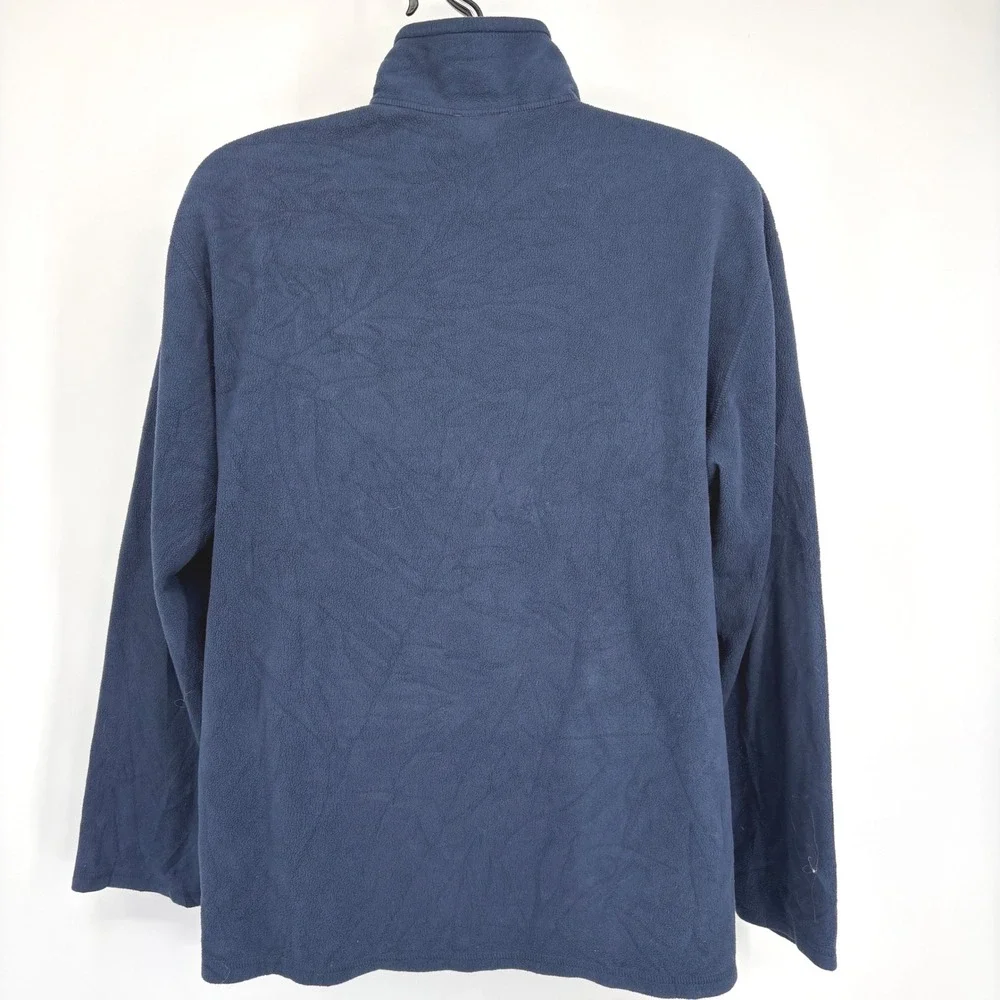 The North Face Mens Fleece Quarter Zip Pullover Navy‎ Blue XL TG